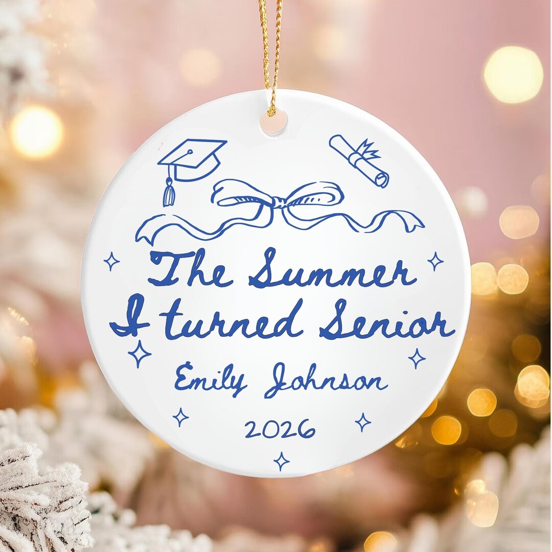 Personalized Graduation Ornament Senior Class of 2026 Ceramic Keepsake ...
