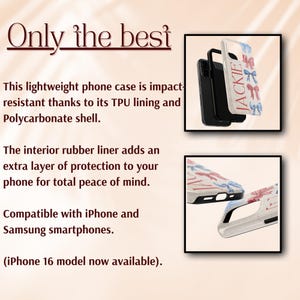 Puede incluir: Se muestran fundas para tel&eacute;fonos con dise&ntilde;o de lazo y el nombre "JACKIE". Las fundas se presentan en blanco y negro, con una funda transparente con un patr&oacute;n de lazo. El texto en la imagen dice "Only the best."