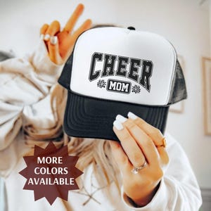 Cheer Mom Trucker Hat, Cheerleader Mom Baseball Cap, Gift Shirts For Cheer Mom, Sport Mom Gift, Cheer Life Hat Mother&#39;s Day Gifts, Mama Hat