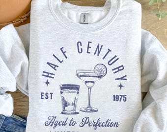50th Birthday Sweatshirt ,50th Birthday Celebration Sweatshirt,1976 Birth Year Shirt Women, 50s Birthday Sweatshirt Gift 1976 Top for Her
