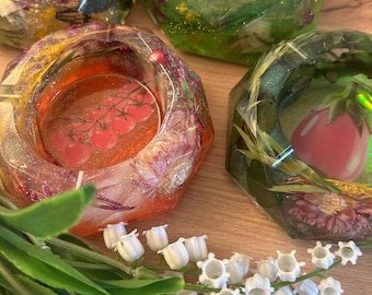 Posacenere personalizzato, piccolo vassoio portagioie in resina