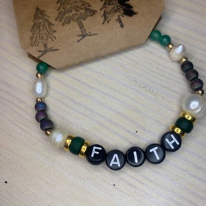 Faith Bracelet, Religious Bracelet, Christian Bracelet, Jesus Bracelet, Christmas Gift For Her, Stocking Stuffer