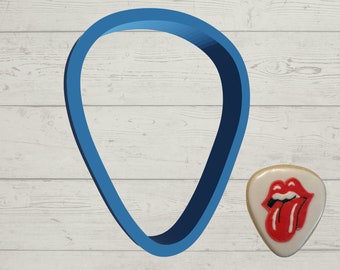 Guitar Pick Cookie Cutter | 2"-6" Sizes Available