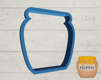 Bee Honey Pot Cookie Cutter | 2"-6" Sizes Available