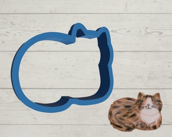 Laying Cat Cookie Cutter | 2"-6" Sizes Available