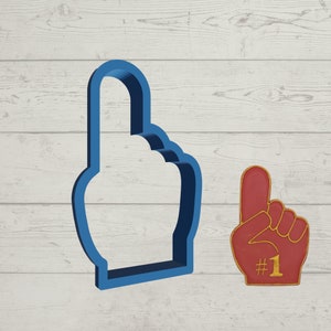 Foam Finger Cookie Cutter | 2"-6" Sizes Available