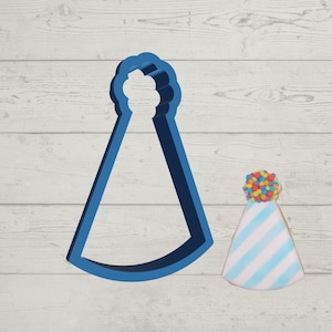 Birthday Party Hat Cookie Cutter | 2&quot;-6&quot; Sizes Available