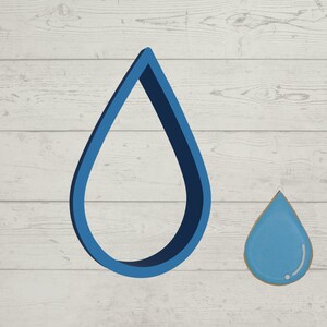 Raindrop Cookie Cutter | 2&quot;-6&quot; Sizes Available