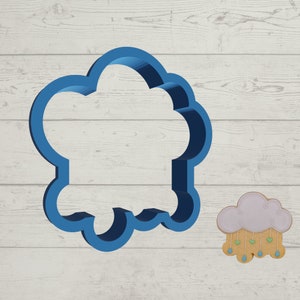 Rain Cloud Cookie Cutter | 2&quot;-6&quot; Sizes Available