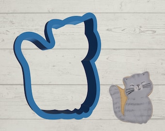 Simple Cat Cookie Cutter | 2"-6" Sizes Available