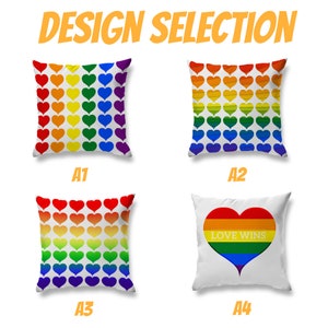 LGBTQ Color Decor Pillow Cover Rainbow Heart Print Throw Pillow Cover Lesbian Gay Pride Pillow Case Love Wins Cushion Cover Home Decor Gifts