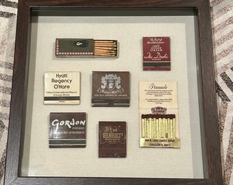 Chicago Vintage Matchbook Frame - 10x10