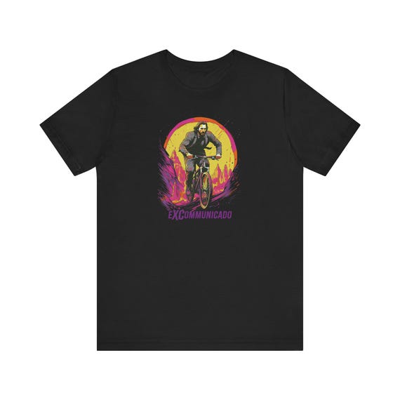 John Wick eXCommunicado MTB Shirt, Unisex Airlume Cotton Cycling Tee