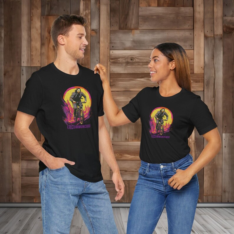 John Wick eXCommunicado MTB Shirt, Unisex Airlume Cotton Cycling Tee image 9