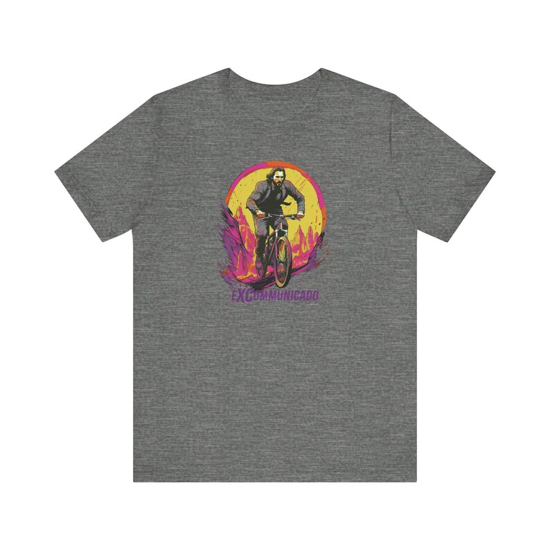 John Wick eXCommunicado MTB Shirt, Unisex Airlume Cotton Cycling Tee image 2