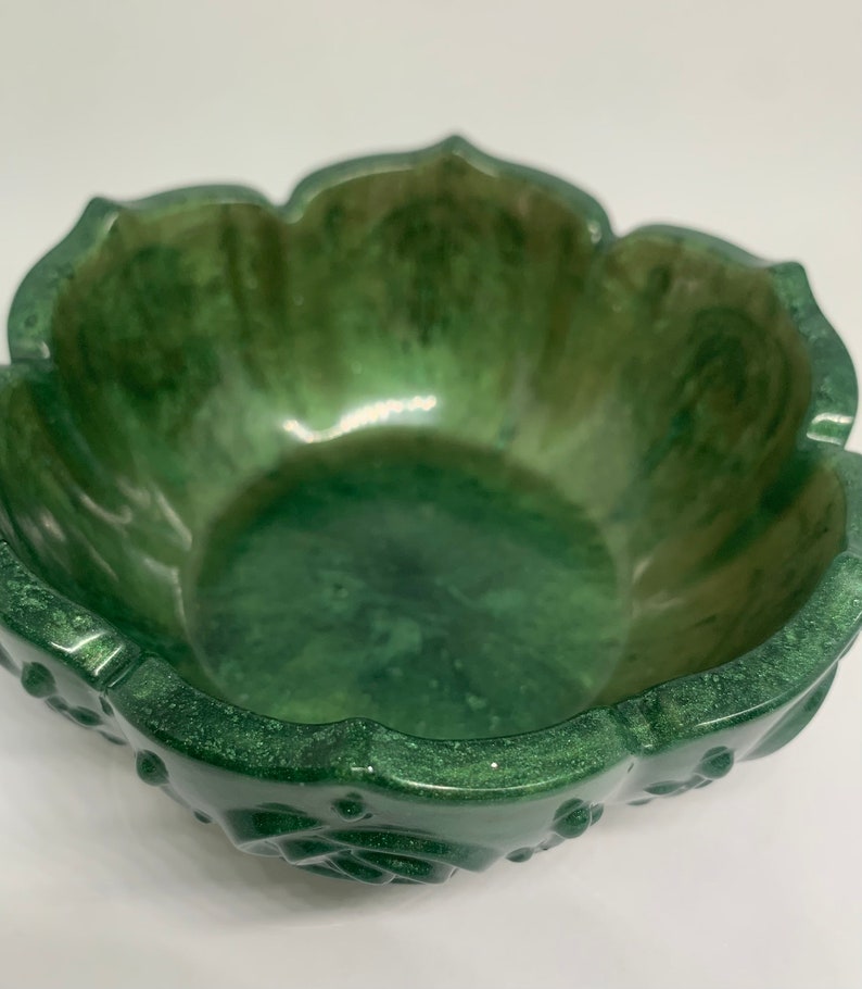 Green Bowl Decorative Bowl Holiday Decor Resin Bowl Entryway Decor Home
