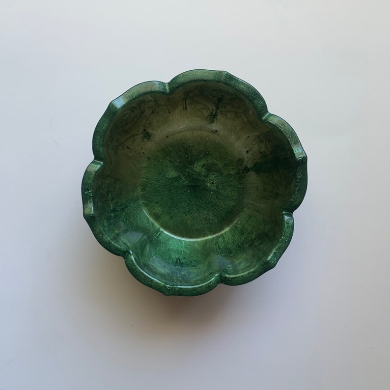 Green Bowl Decorative Bowl Holiday Decor Resin Bowl Entryway Decor Home