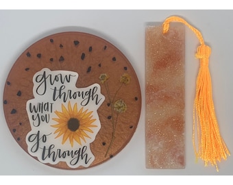 SALE | Resin Coaster and Bookmark Gift Set | SALE