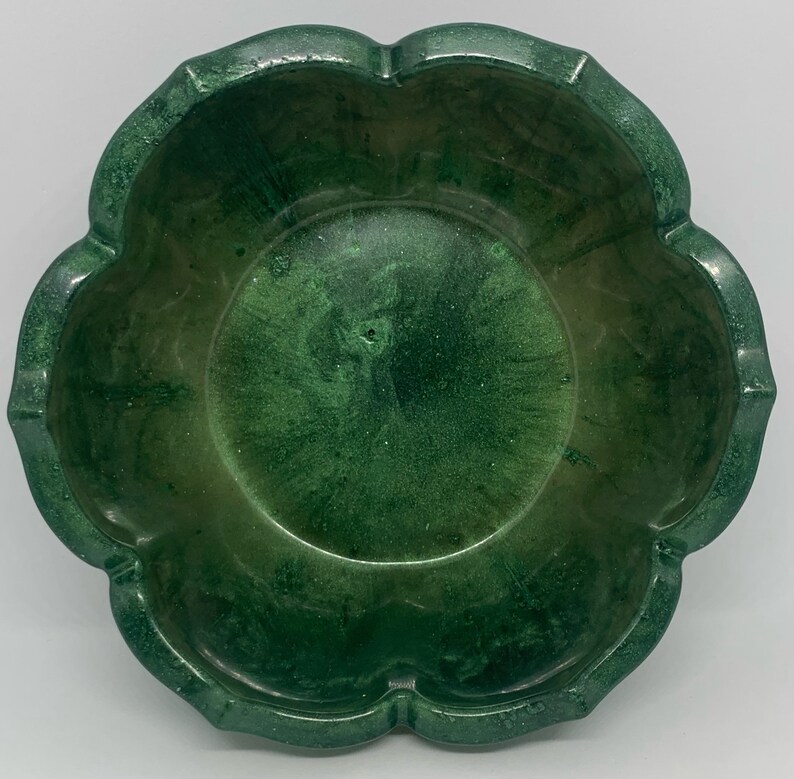 Green Bowl Decorative Bowl Holiday Decor Resin Bowl Entryway Decor Home