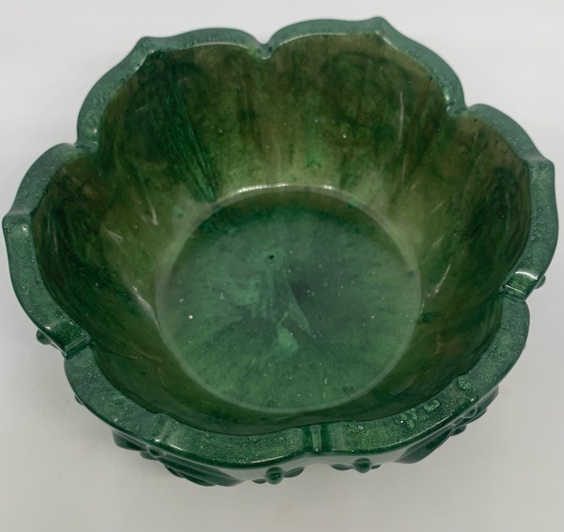 Green Bowl Decorative Bowl Holiday Decor Resin Bowl Entryway Decor Home
