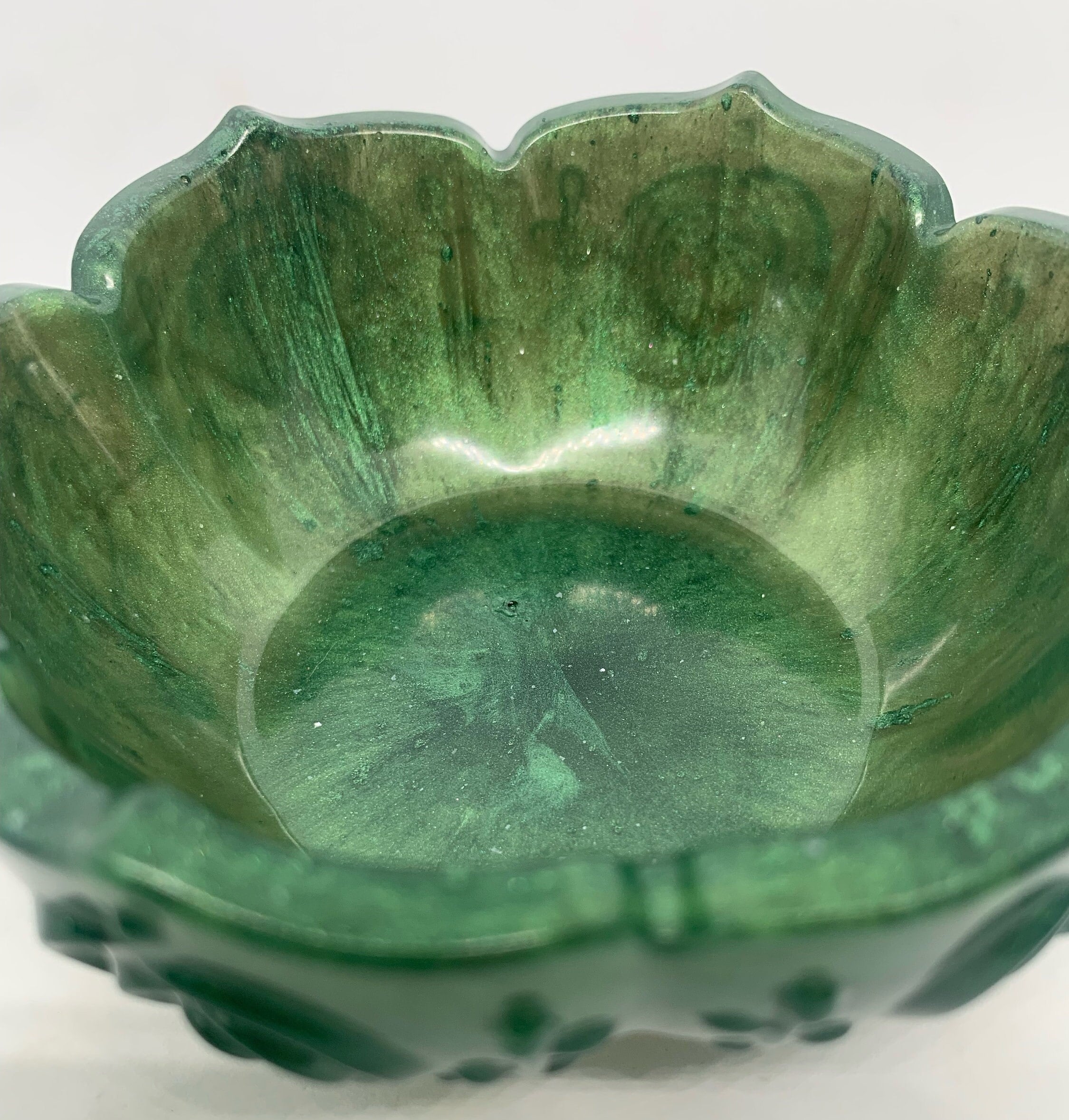 Green Bowl Decorative Bowl Holiday Decor Resin Bowl Entryway Decor Home