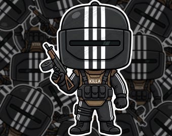 Pegatina Funko-Pop de Killa: Calcomanía de vinilo del jefe de Escape from Tarkov