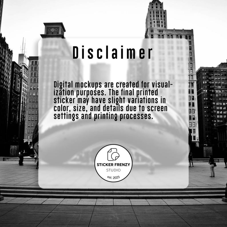 The image is a black and white photograph of a cityscape with tall buildings in the background.