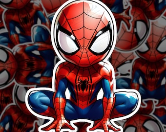 Hero Web Slinger Decal: Comic Book Style (Vinyl Sticker)
