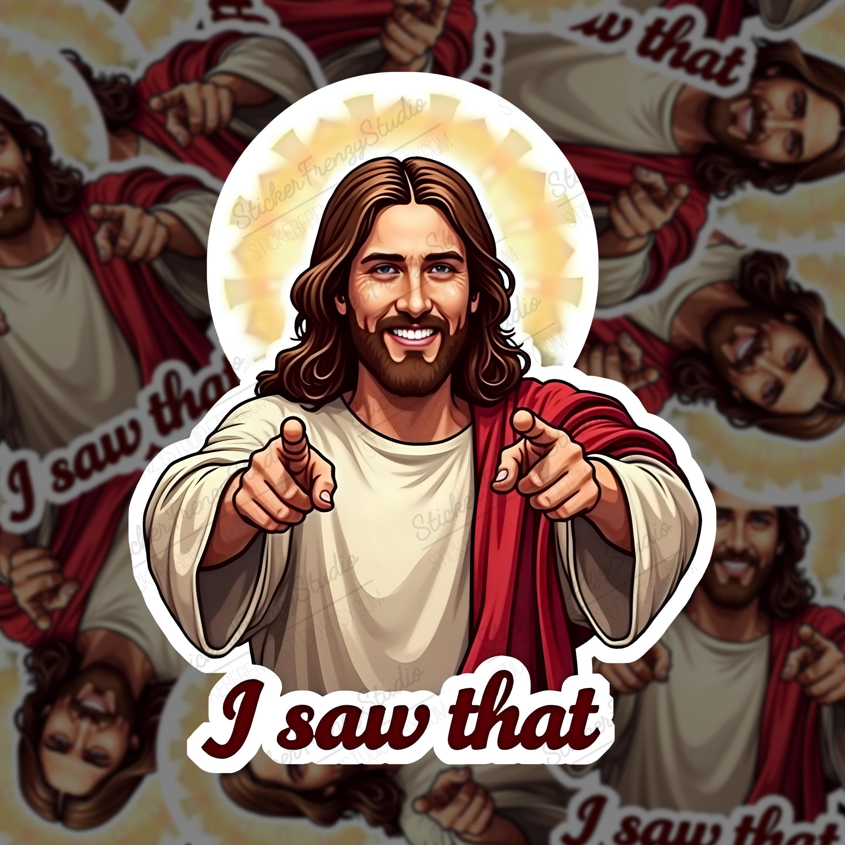 Jezus - Sticker Spot - Dé Sticker Koning