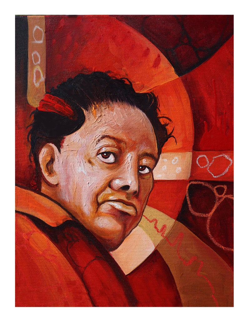 Diego Rivera Home Decor Contemporary Art Print Portrait Mexican Muralist Abstract Portrait Diego Giclee By Juan D Estrada aka John Zender image 2