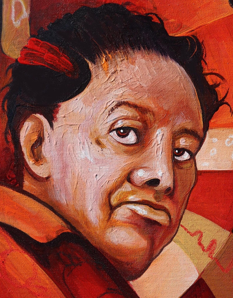 Diego Rivera Home Decor Contemporary Art Print Portrait Mexican Muralist Abstract Portrait Diego Giclee By Juan D Estrada aka John Zender image 6