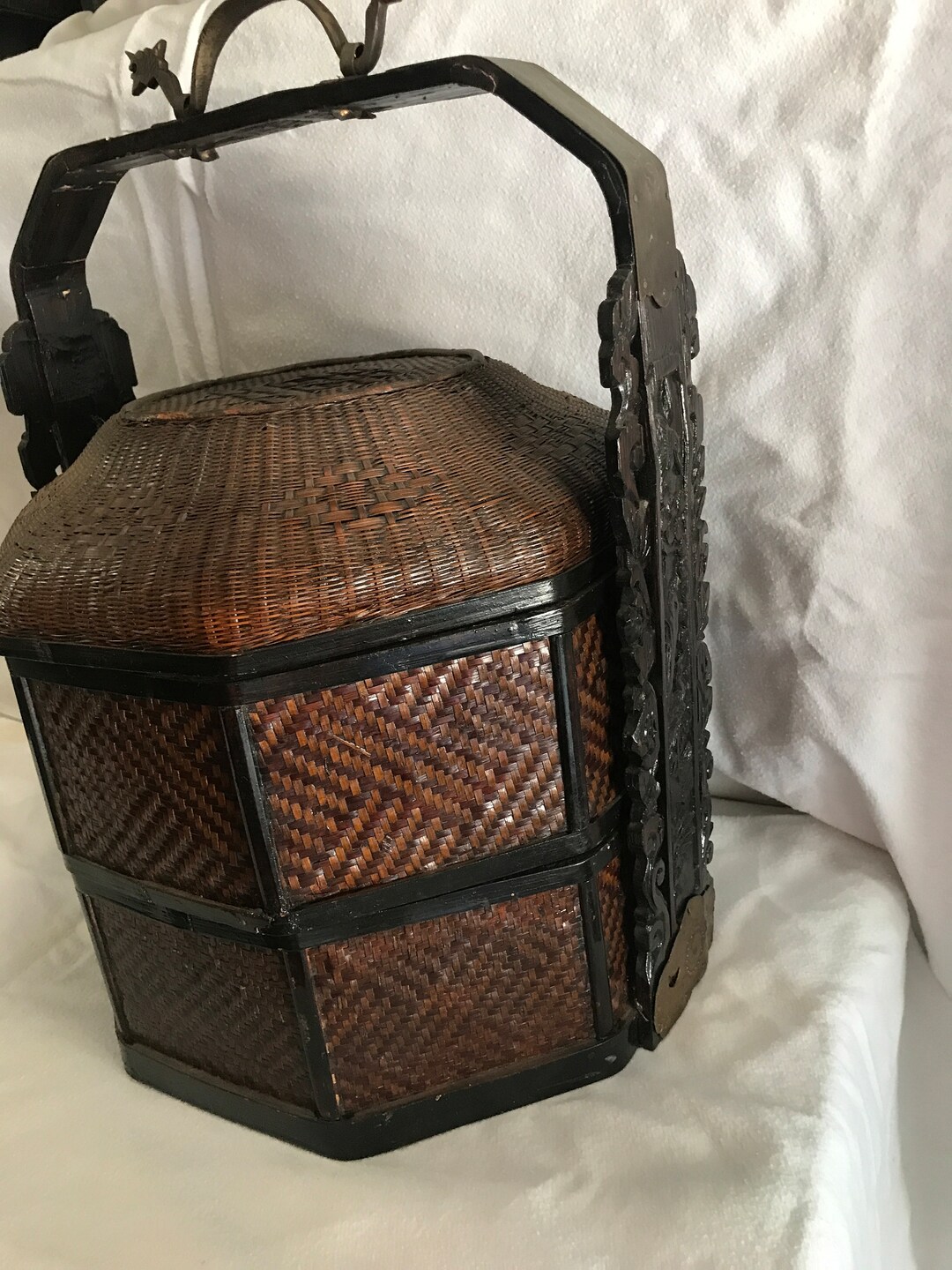 Antique Japanese Wedding Basket Etsy