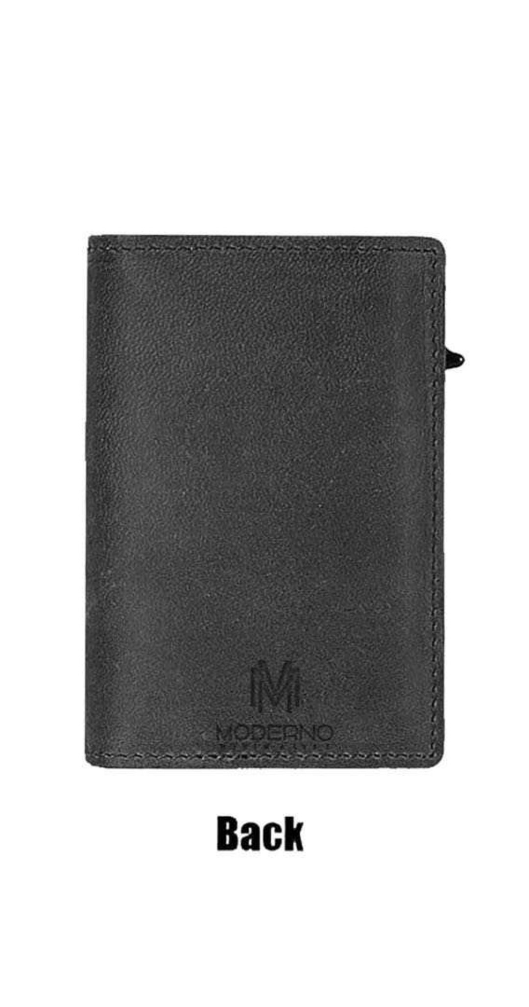 MM Slim Leather Wallet Slim Credit Card Holder Modern Etsy