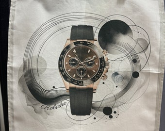 Pañuelo de bolsillo Daytona de edición limitada, pañuelo para blazer, chaqueta, traje para amantes de los relojes de lujo