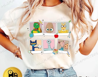 Read Children&#39;s Book Shirt, Children&#39;s Character Affirmations Shirt, Teacher Characters Shirt, Kindergarten Shirt, Teacher Appreciation Gift