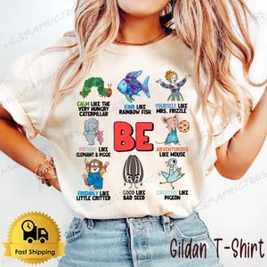 Chemise affirmations de caractère pour enfant, chemise personnages enseignant, chemise affirmation ABC, chemise maternelle, cadeau d'appréciation de l'enseignant