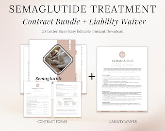 Semaglutide Treatment Form Bundle: Editable Injection Forms (Digital Download)