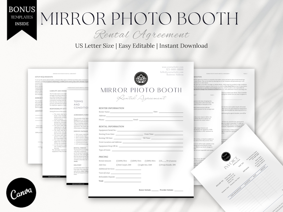 Mirror Photo Booth Rental Agreement Selfie Mirror Booth Interactive