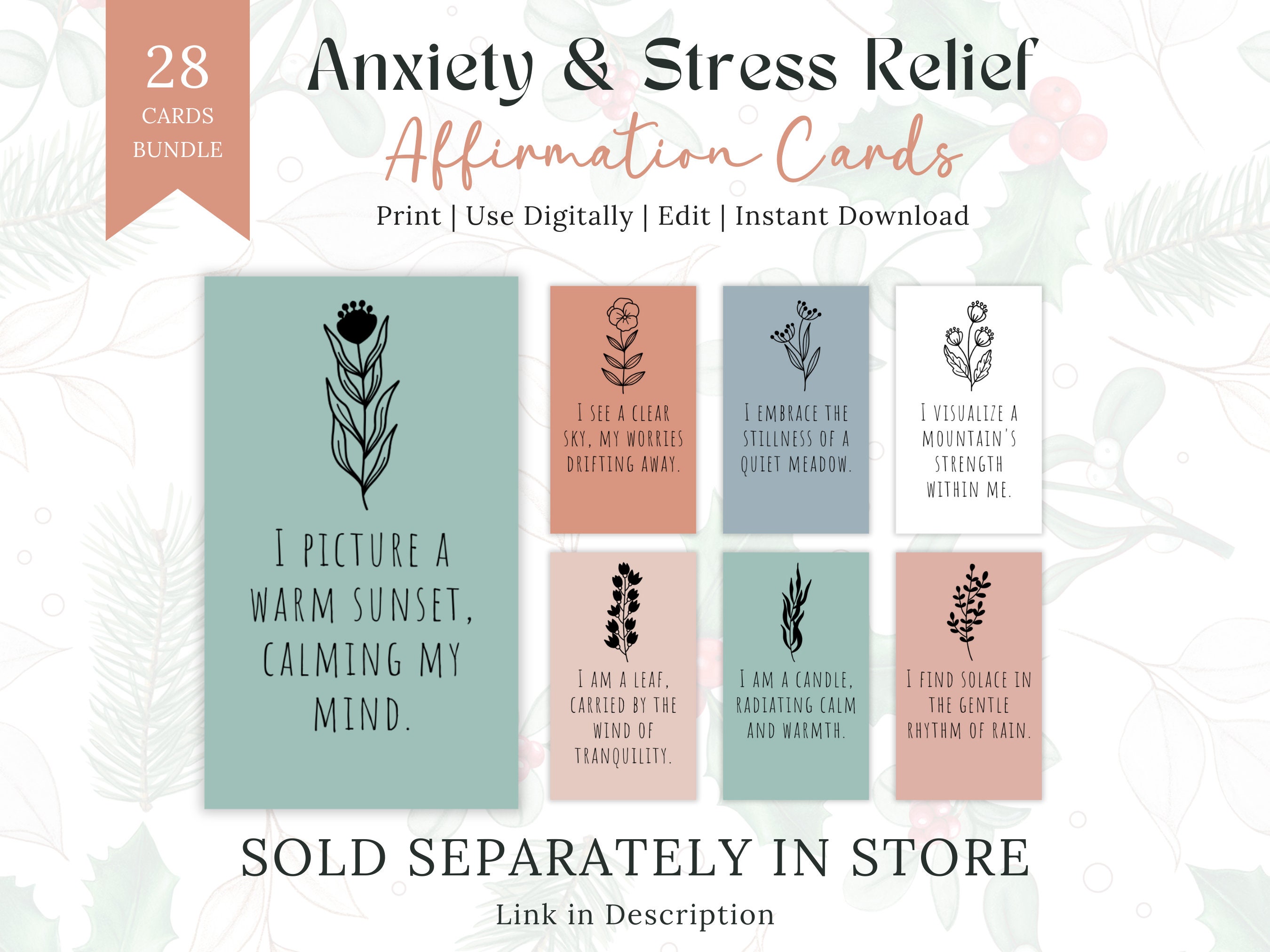 Printable Cancer Affirmation Cards, Cancer Survivor Motivation, Breast ...