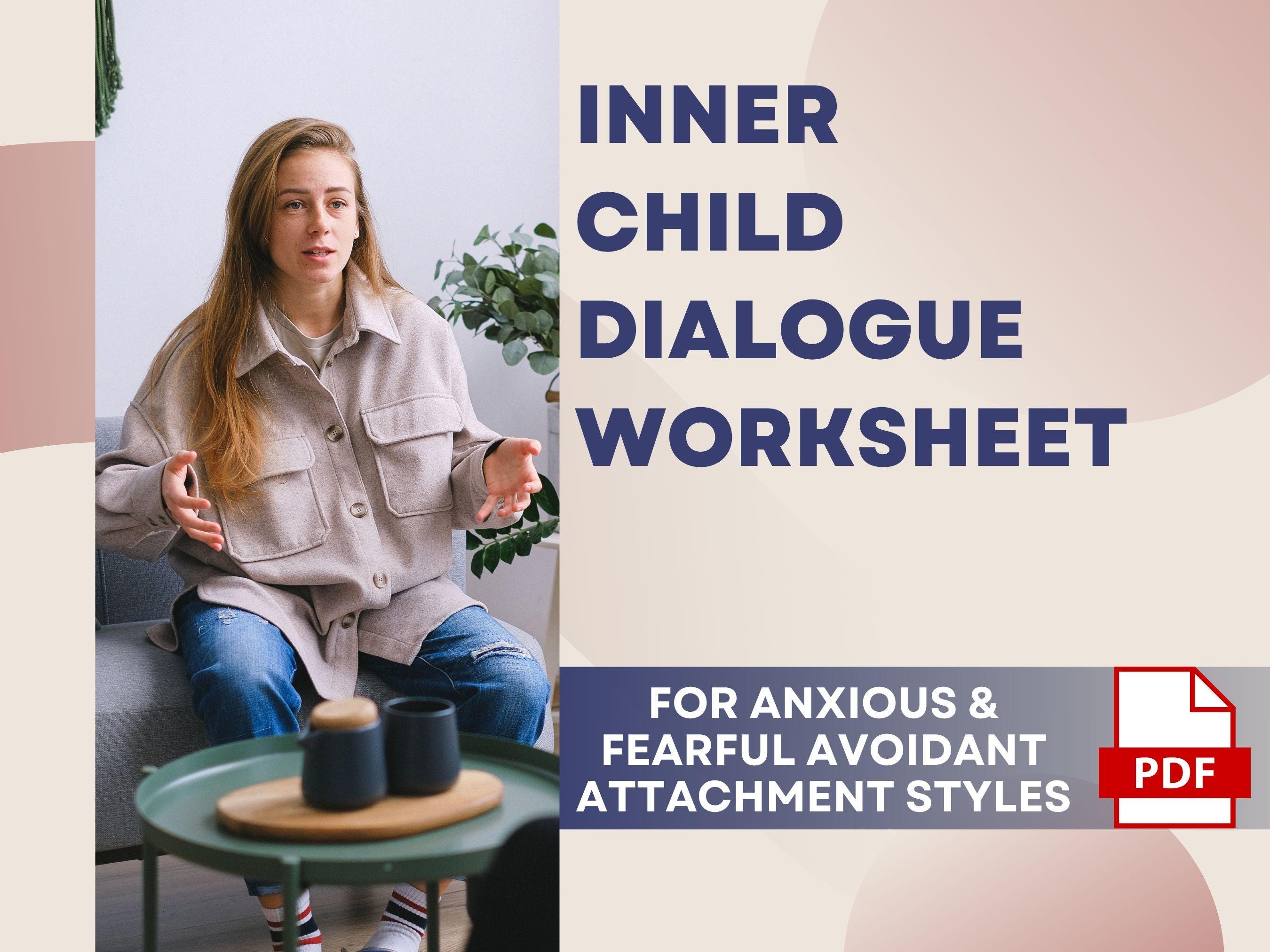 Inner Child Healing Worksheet: Attachment Therapy, Shadow Work (canva ...