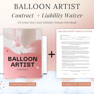 Balloon Artist Contract Template: Event Decor Agreement (Digital Download)