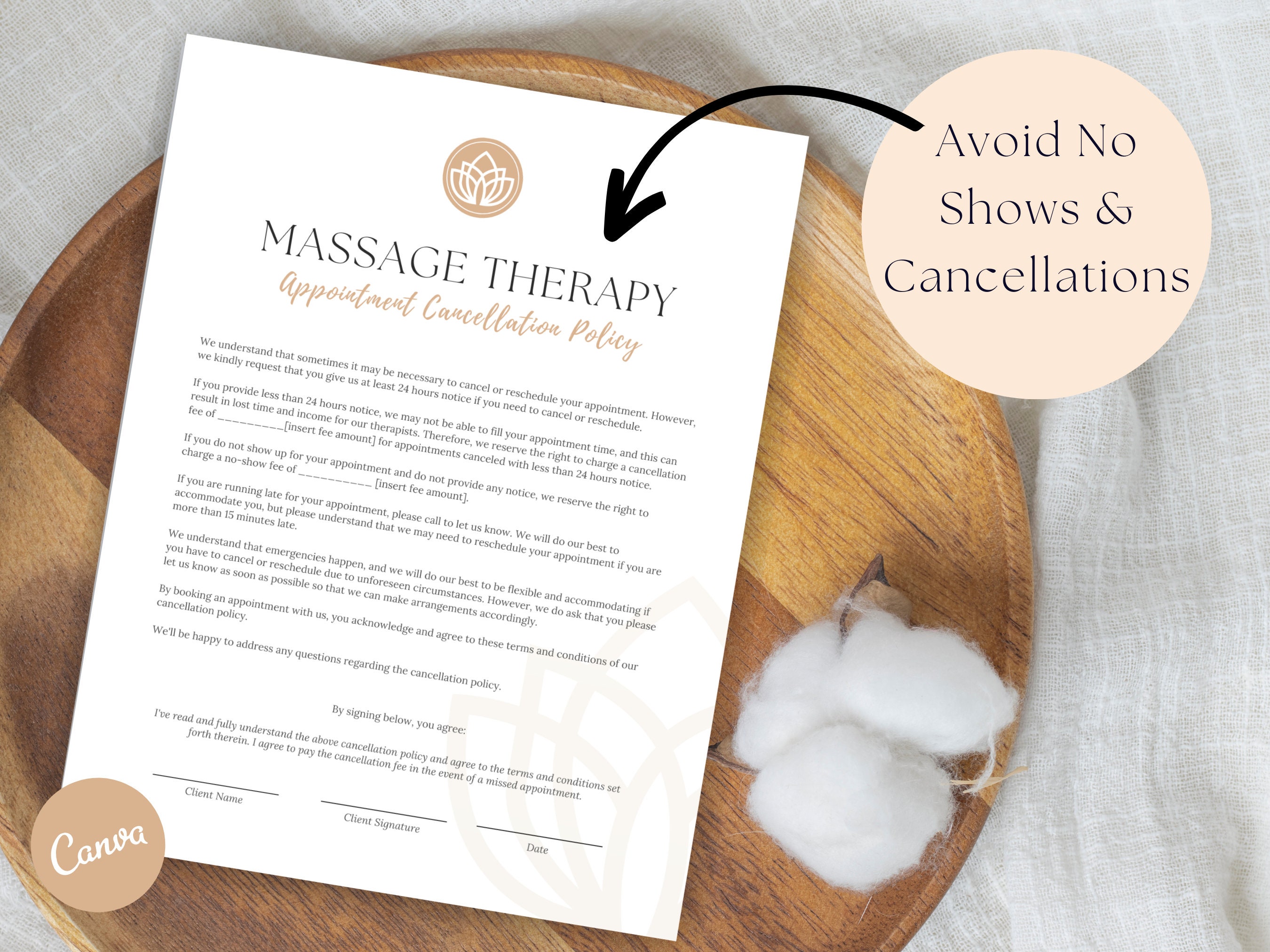 Professional Massage Therapy Forms Bundle, Massage Therapist Contract ...