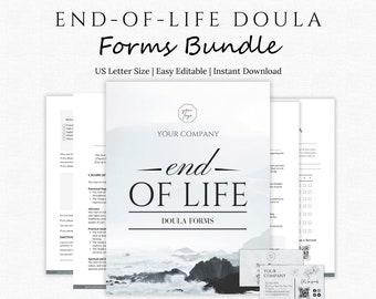 Editable End-of-Life Doula Contract Forms: Business Bundle (Digital Download)