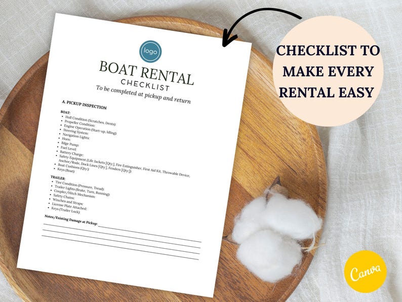 Boat Rental Agreement Template: Yacht, Jet Ski, Pontoon (canva Editable ...