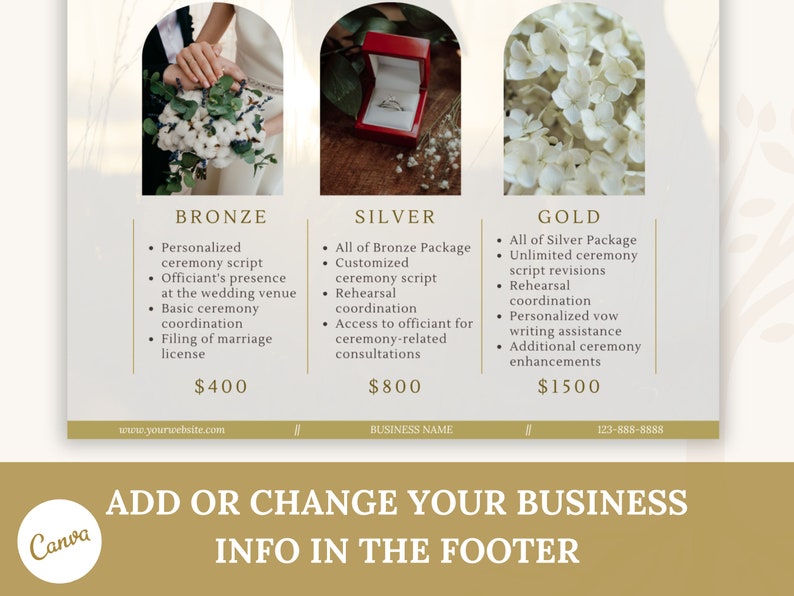 Wedding Officiant Flyer, Wedding Registrar Services, Nuptial Business ...