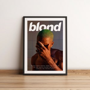 Frank Ocean Blond Print, Frank Ocean Poster, Blond Album Poster, Blond Wall Decor