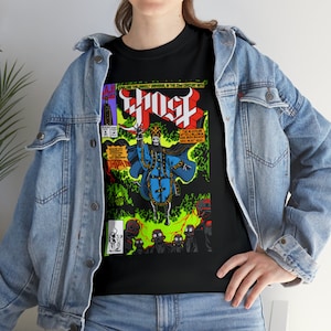 Deathly ghost band shirt - classic comic cover #1 - Heavy Cotton Tee