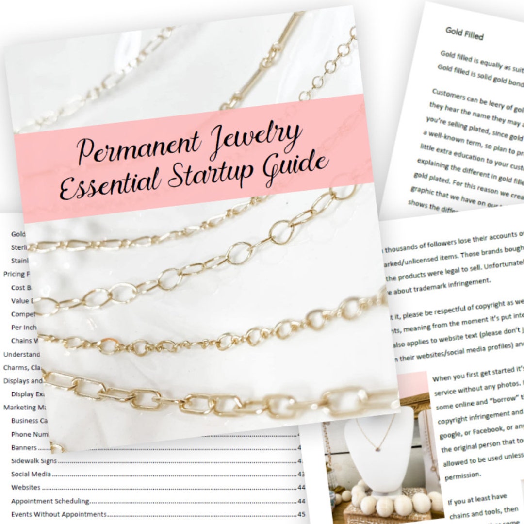 Permanent Jewelry Essential Startup Guide Instant Download Etsy