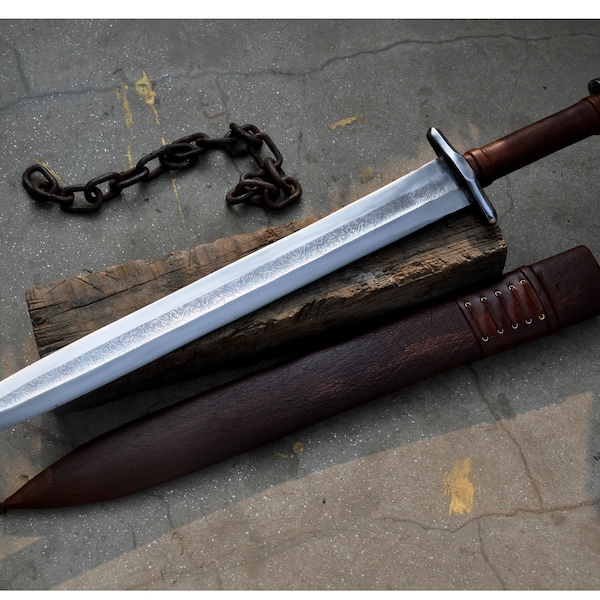 21 inches Long Blade Hand forged Viking sword-Historical sword-Handmade -Tempered-sharpen-Ready to use-Viking sword-Sharpen