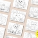 Furry Animals Coloring Pages Printable, Cute Baby Animal Coloring Book ...
